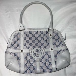 GG Beige Supreme Reins Shoulder Bag